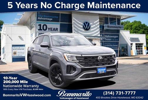 Pure Gray 2026 Volkswagen Atlas Cross Sport 2.0T SE W/TECHNOLOGY