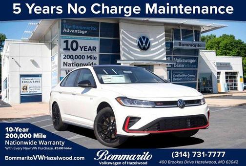 Pure White W/Deep Black Roof 2026 Volkswagen Jetta GLI 2.0T Autobahn