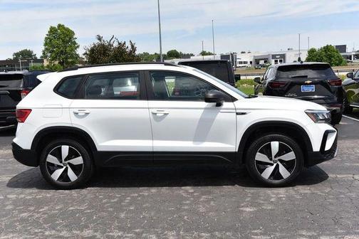 Pure White 2024 Volkswagen Taos S 4MOTION