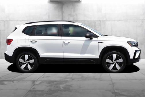 Pure White 2024 Volkswagen Taos S 4MOTION