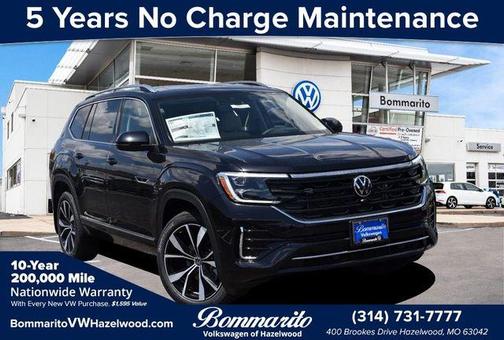 Black 2026 Volkswagen Atlas 2.0T SEL Premium R-Line