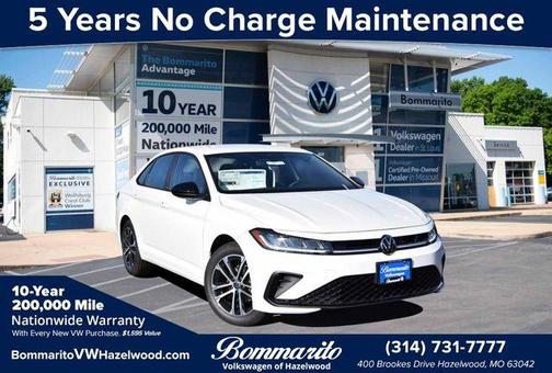 Pure White 2026 Volkswagen Jetta 1.5T Sport