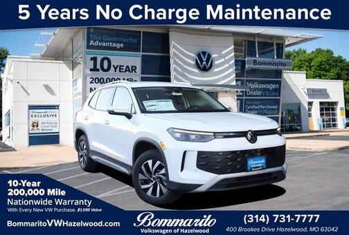 Pure White 2025 Volkswagen Tiguan 2.0T S