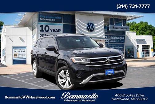 Deep Black Pearl Effect 2023 Volkswagen Atlas 3.6L SE w/Technology