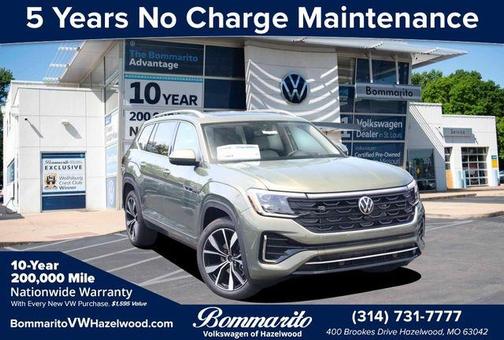 Avocado Green Pearl 2026 Volkswagen Atlas 2.0T SEL Premium R-Line
