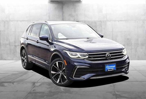 Atlantic Blue 2022 Volkswagen Tiguan 2.0T SEL R-Line
