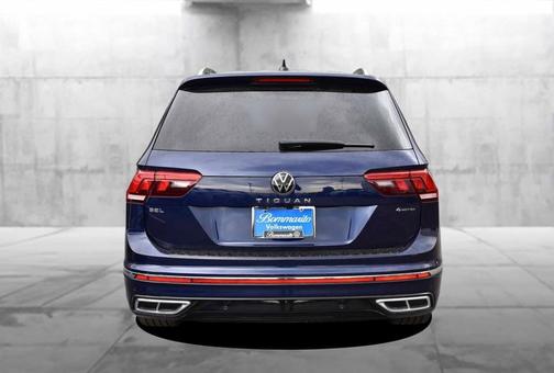 Atlantic Blue 2022 Volkswagen Tiguan 2.0T SEL R-Line