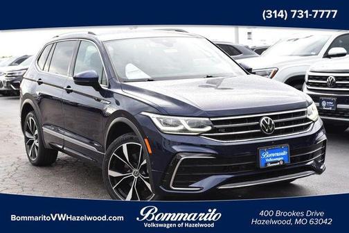 Atlantic Blue 2022 Volkswagen Tiguan 2.0T SEL R-Line
