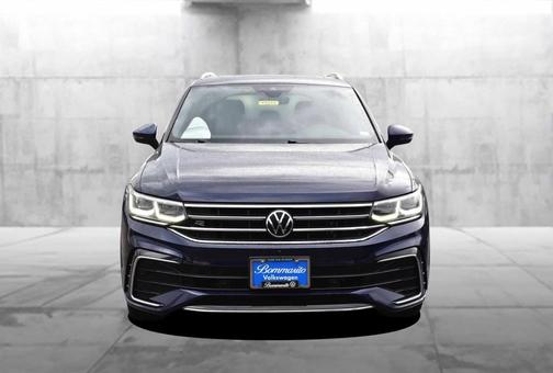 Atlantic Blue 2022 Volkswagen Tiguan 2.0T SEL R-Line
