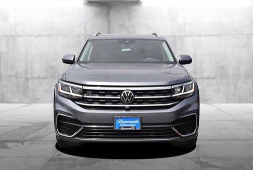 Platinum Gray Metallic 2023 Volkswagen Atlas 3.6L SEL Premium R-Line