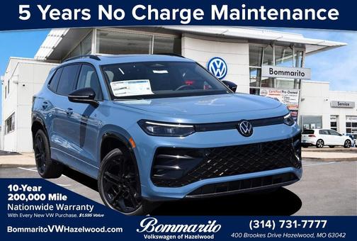 Monterey Blue Pearl 2026 Volkswagen Tiguan 2.0T SE R-Line Black