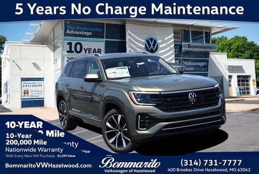 Avocado Green Pearl 2026 Volkswagen Atlas 2.0T SEL Premium R-Line
