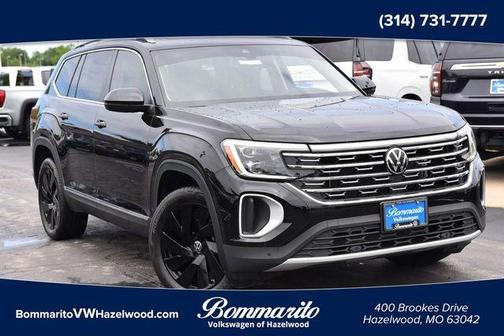 Deep Black Pearl Effect 2025 Volkswagen Atlas 2.0T SEL