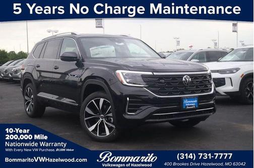 Deep Black Pearl 2026 Volkswagen Atlas 2.0T SEL Premium R-Line