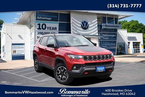 Red 2025 Jeep Compass Trailhawk