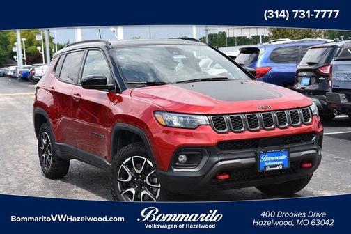 Red 2025 Jeep Compass Trailhawk
