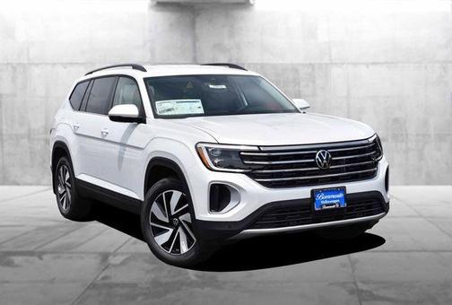 Opal White Pearl 2026 Volkswagen Atlas 2.0T SE W/TECHNOLOGY
