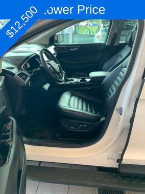 White Platinum Clearcoat Metallic 2015 Ford Edge SEL