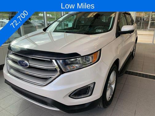 White Platinum Clearcoat Metallic 2015 Ford Edge SEL