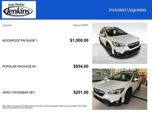 Crystal White Pearl 2022 Subaru Crosstrek Limited