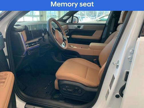 Serenity White 2026 Hyundai SANTA FE HEV Calligraphy AWD