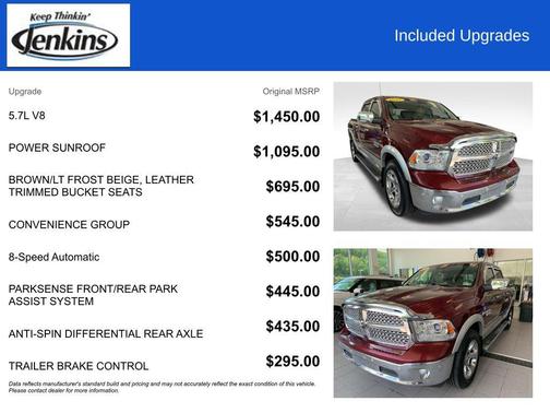 Delmonico Red Pearlcoat 2017 RAM 1500 Laramie
