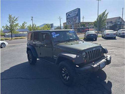 Green 2007 Jeep Wrangler Unlimited X