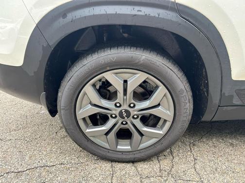 Clear White/Black Roof 2024 Kia Seltos S