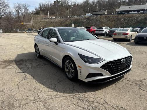 Quartz White 2021 Hyundai SONATA SEL