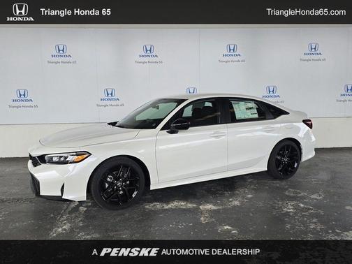 Platinum White Pearl 2026 Honda Civic Sport Sedan