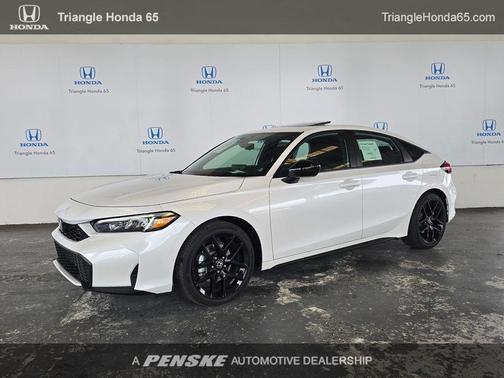 Platinum White Pearl 2026 Honda Civic Hybrid Sport