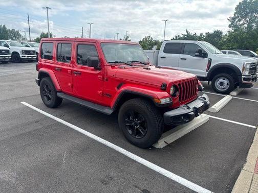Red Clearcoat 2021 Jeep Wrangler Unlimited Sahara Altitude