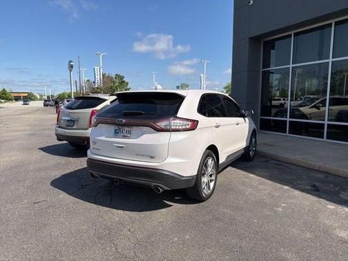 White Platinum 2018 Ford Edge Titanium
