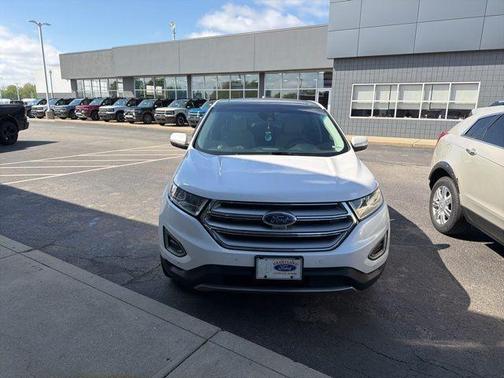 White Platinum 2018 Ford Edge Titanium