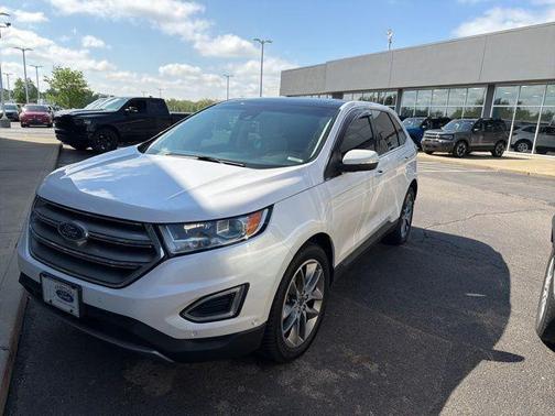 White Platinum 2018 Ford Edge Titanium