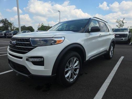 White Metallic 2021 Ford Explorer XLT