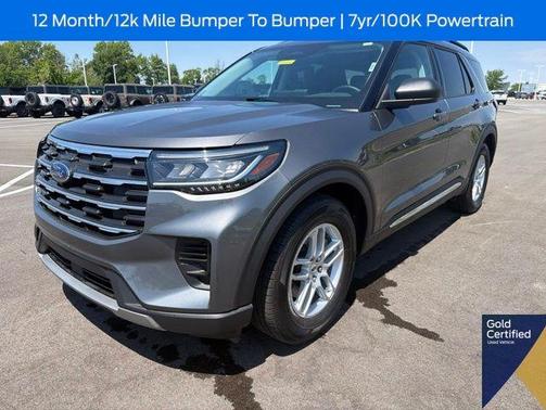 Gray Metallic 2025 Ford Explorer Active