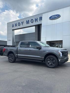 Gray Metallic 2025 Ford F-150 Lightning Flash