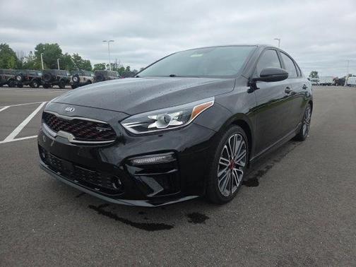 Aurora Black 2021 Kia Forte GT
