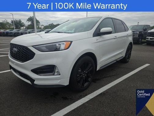 White Metallic 2023 Ford Edge ST Line