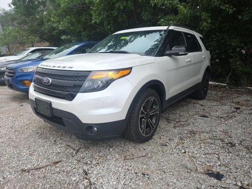 White Platinum Clearcoat Metallic 2015 Ford Explorer Sport