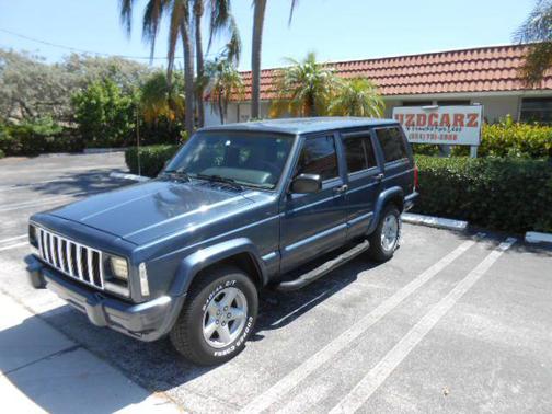 BLUE 2001 Jeep Cherokee Sport
