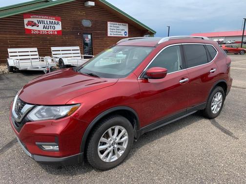Red 2019 Nissan Rogue SV