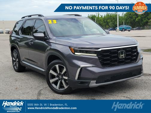 Modern Steel Metallic 2023 Honda Pilot