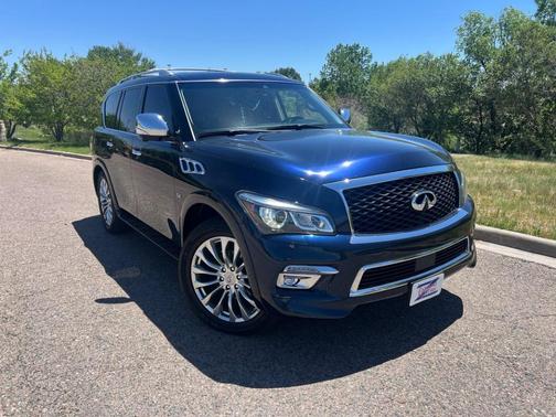 Hermosa Blue 2017 INFINITI QX80 Base