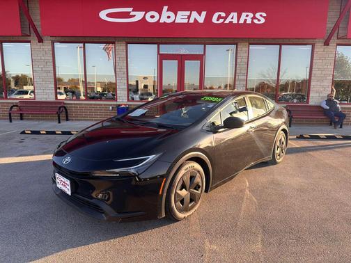 Midnight Black Metallic 2025 Toyota Prius LE