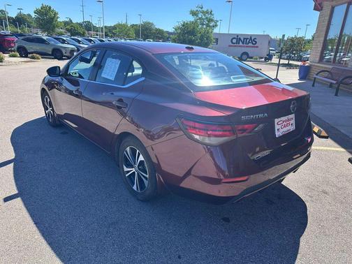 Burgundy 2021 Nissan Sentra SV