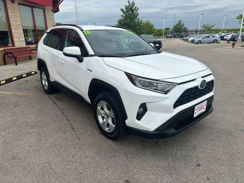 Super White 2020 Toyota RAV4 Hybrid XLE