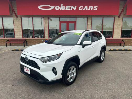 Super White 2020 Toyota RAV4 Hybrid XLE