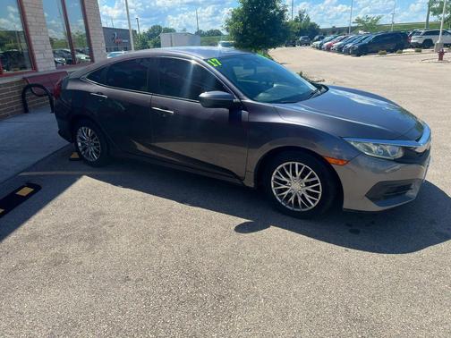 Modern Steel Metallic 2017 Honda Civic LX